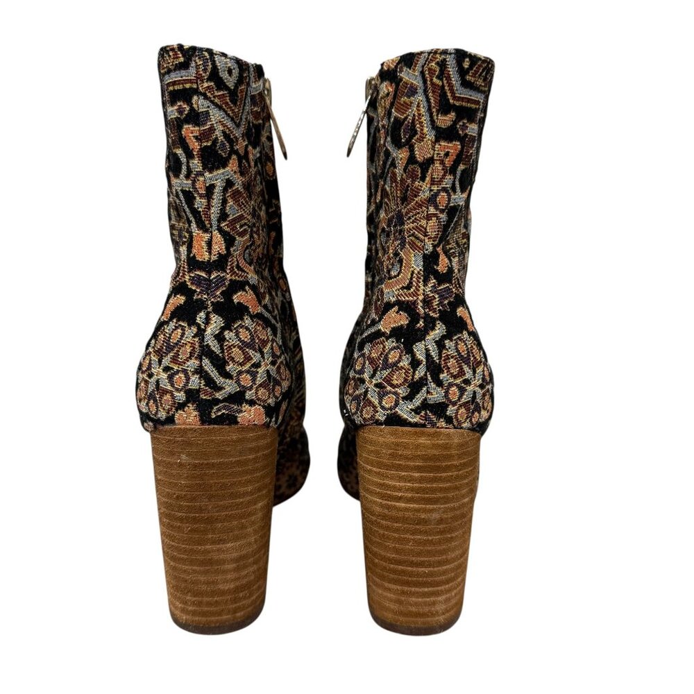 Sam Edelman for Anthropologie Corra Tapestry Ankle Boots Sz 7 - Picture 7 of 16